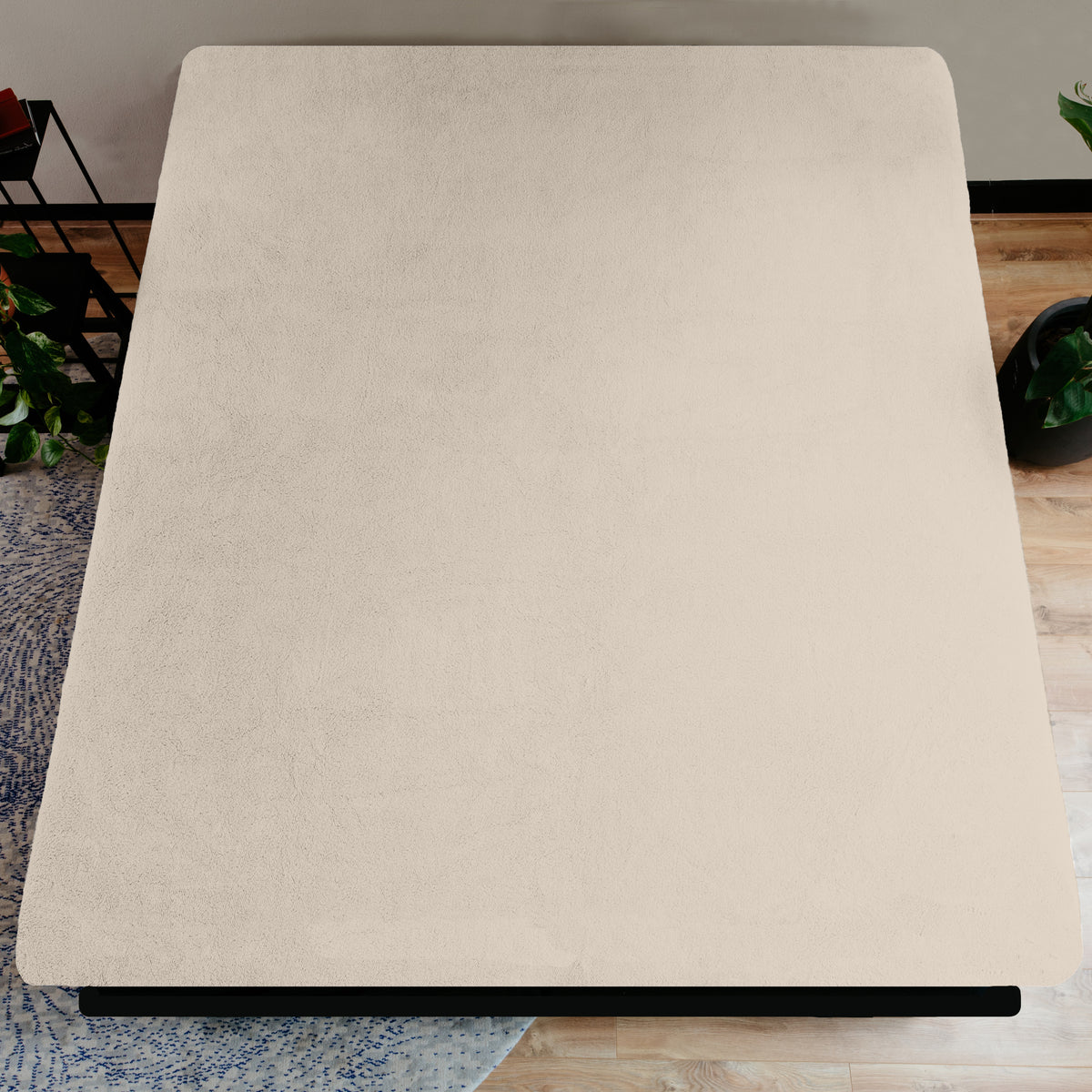 Teddy hoeslaken Creme 180 x 200 - Bedworld B.V.
