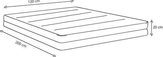 Matras 120x200 - 25 cm dik - Bedworld Pocket Comfort Gold - Bedworld B.V.