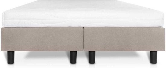 Boxspring Student Basic Beige - 180x220 cm - Comfort Foam Matras - Bedworld B.V.