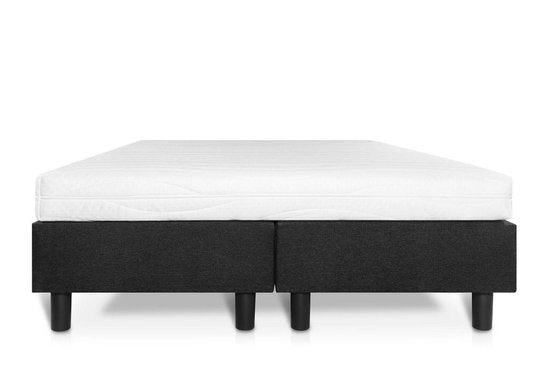 Boxspring Student Basic Zwart - 180x220 cm - Comfort Foam Matras - Bedworld B.V.