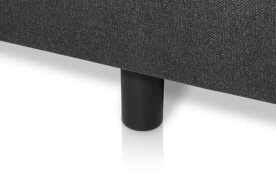 Boxspring Student Basic Antraciet - 180x220 cm - Comfort Foam Matras - Bedworld B.V.