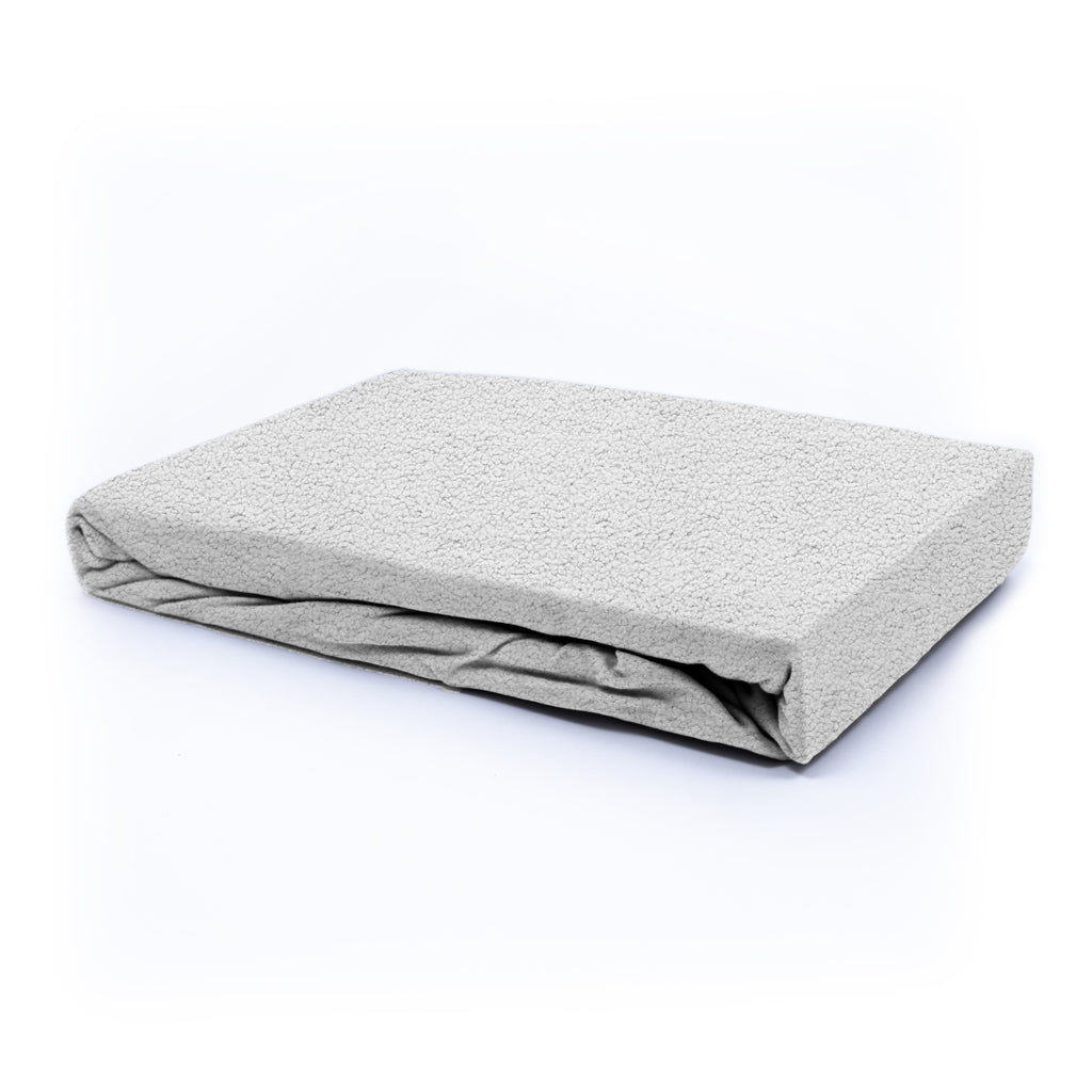 Teddy hoeslaken Grijs 90 x 200 - Bedworld B.V.