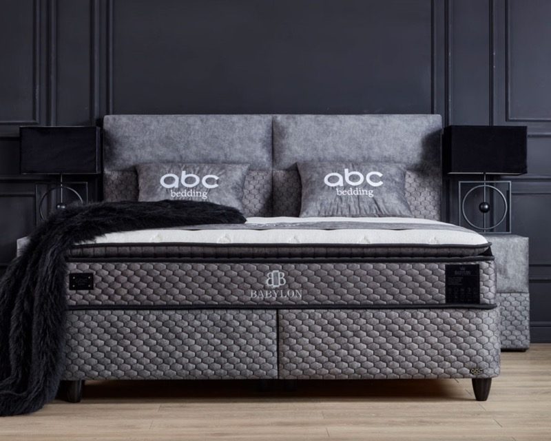 Opberg Boxspring Babylon Grijs - Bedworld B.V.