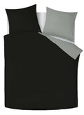 Dekbedovertrekset  Double Face - Antraciet & Wit - Bedworld B.V.
