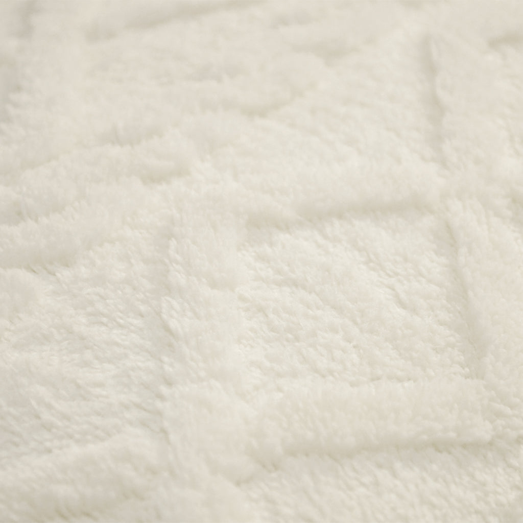 Dekbedovertrekset Jacquard Teddy Whisper White - Bedworld B.V.