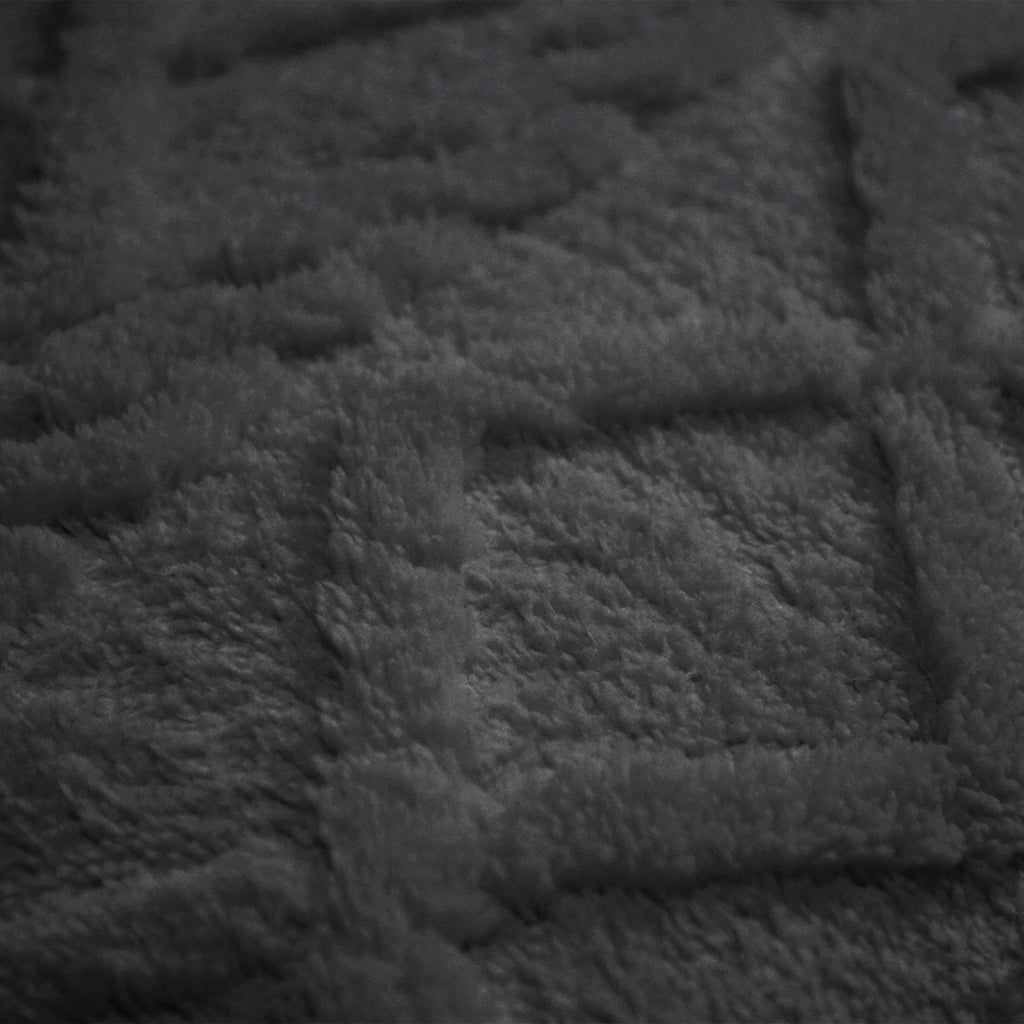 Dekbedovertrekset Jacquard Teddy Antraciet - Bedworld B.V.