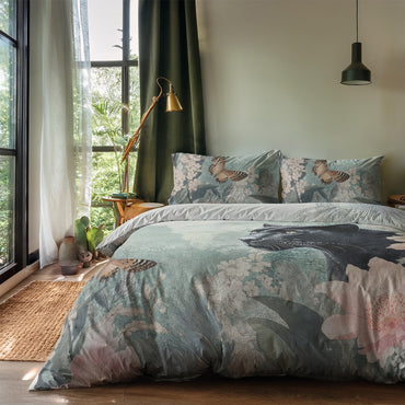 Dekbedovertrekset Panthers Bloom – 100% microvezel - Bedworld B.V.