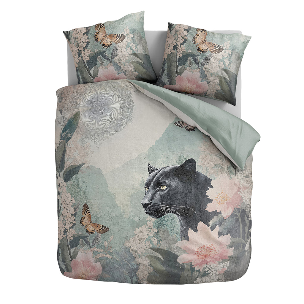 Dekbedovertrekset Panthers Bloom - 100% Microvezel - Bedworld B.V.