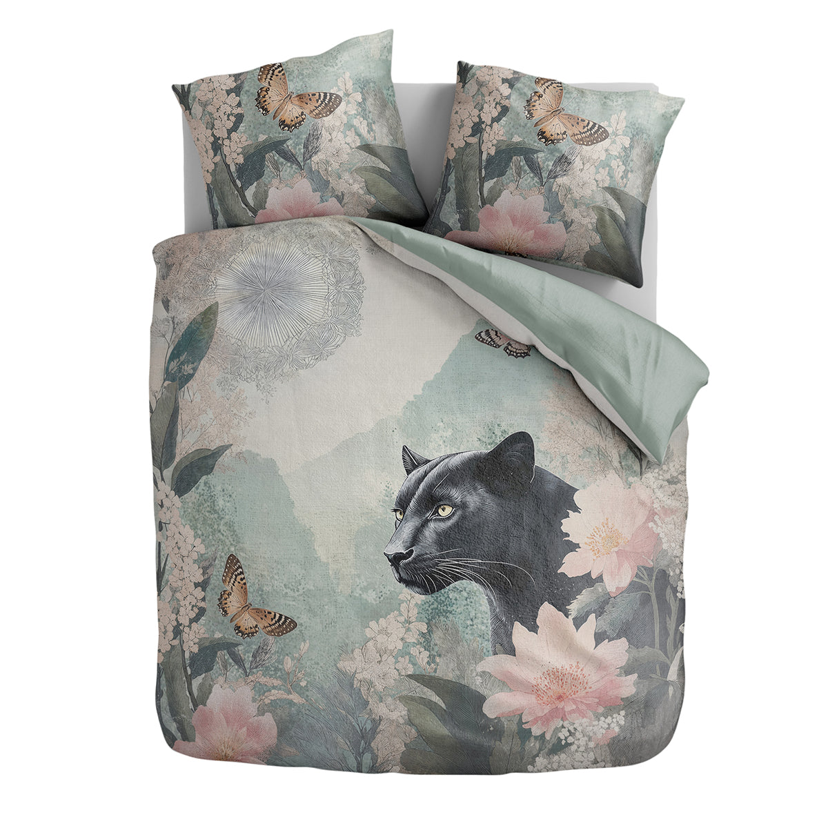 Dekbedovertrekset Panthers Bloom – 100% microvezel - Bedworld B.V.