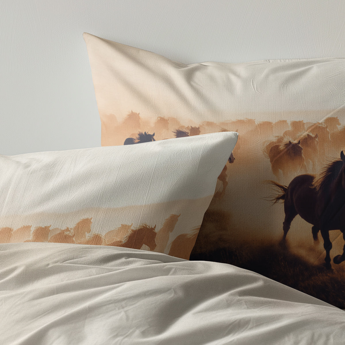 Dekbedovertrekset Terra Plains Horses - 100% Microvezel - Bedworld B.V.