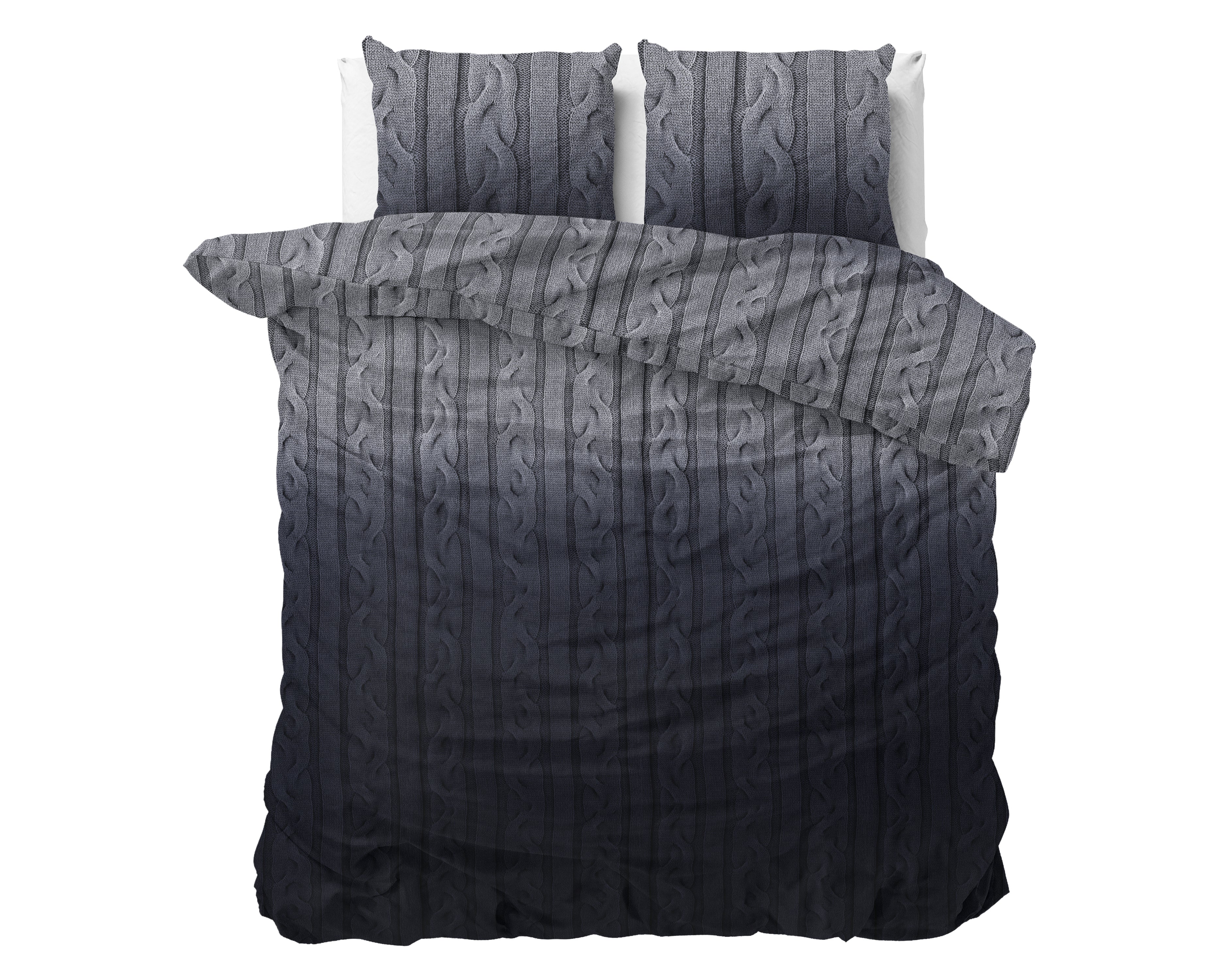 Flanel Dante Antraciet  -  Dekbedovertrek - Bedworld B.V.