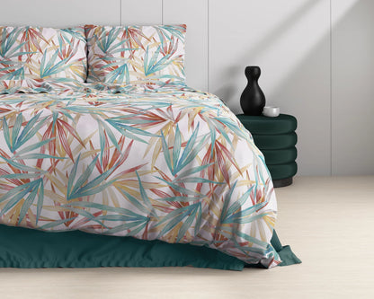 Aster Multi Katoen Satijn Dekbedovertrek - Bedworld B.V.