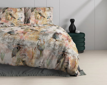 Dahila Multi Katoen Satijn Dekbedovertrek - Bedworld B.V.