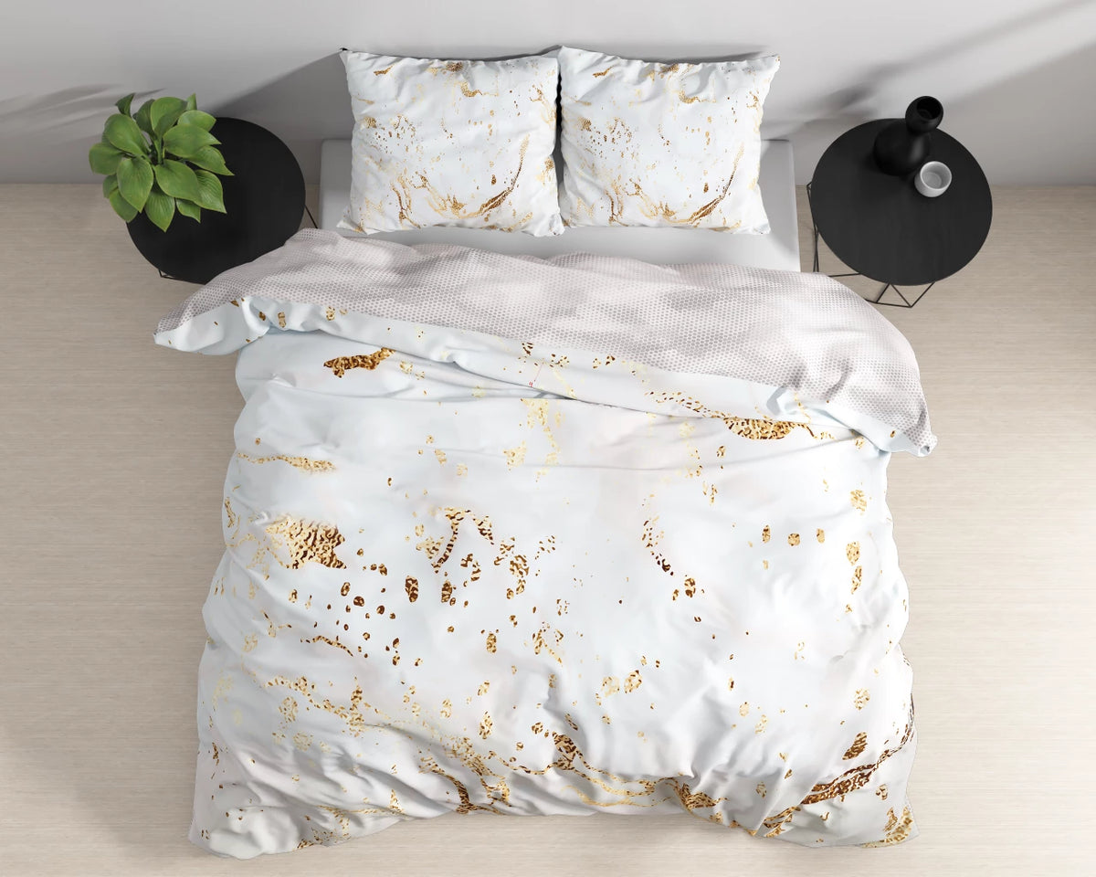 Bianco Wit Katoen Satijn Dekbedovertrek - Bedworld B.V.