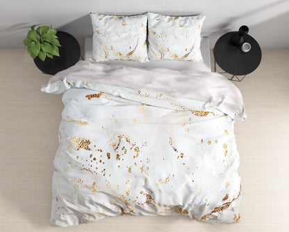 Bianco Wit Katoen Satijn Dekbedovertrek - Bedworld B.V.