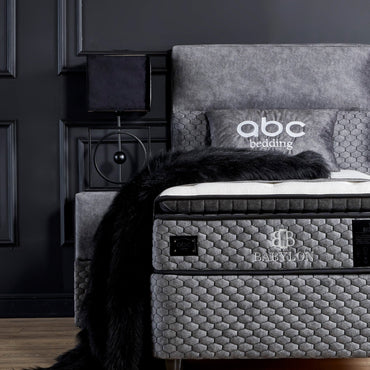 Opberg Boxspring Babylon – Grijs - Bedworld B.V.
