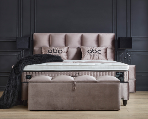 Opberg boxspring Phantom Beige - Bedworld B.V.