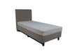 Eenpersoons Boxspring Basic 90x200 cm - Beige - Inclusief Koudschuim Matras HR37 - Bedworld B.V.