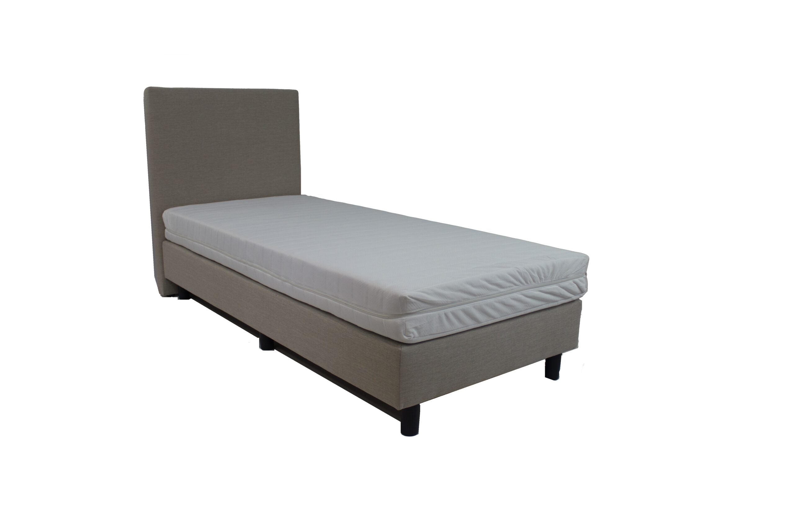 Koudschuim Matras - Budget Boxspring Beige Inclusief HR37 - 90 x 200 cm - Bedworld B.V.