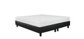 Boxspring 140x200 Skai zwart inclusief matras Pocket koudschuim 140x200 - Bedworld B.V.