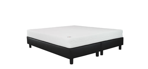 Boxspring Basic Skai Zwart - Pocket Koudschuim - Bedworld B.V.
