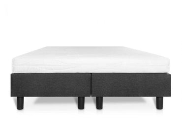 Boxspring Student Basic Antraciet - 180x220 cm - Comfort Foam Matras - Bedworld B.V.