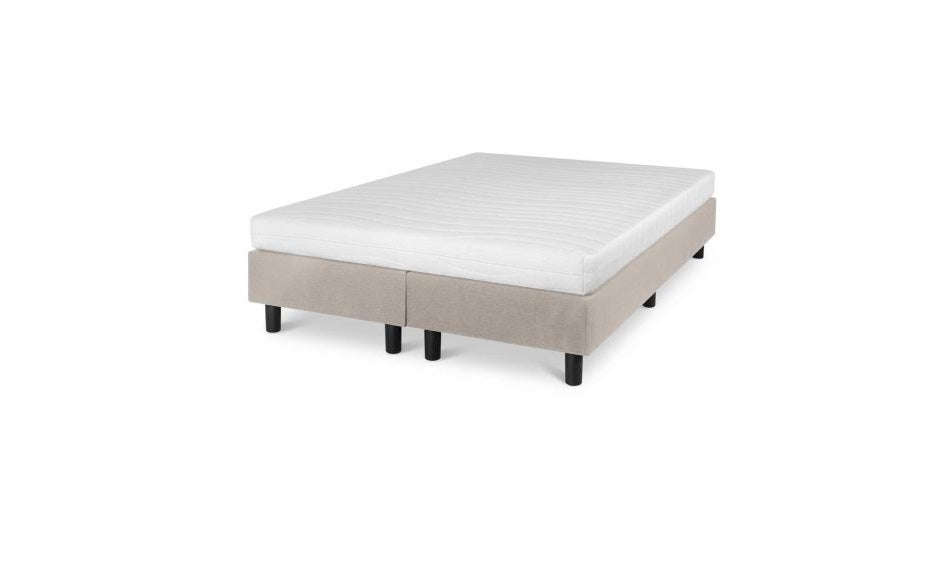 Boxspring Student Basic Beige - Comfort Foam Matras - Bedworld B.V.