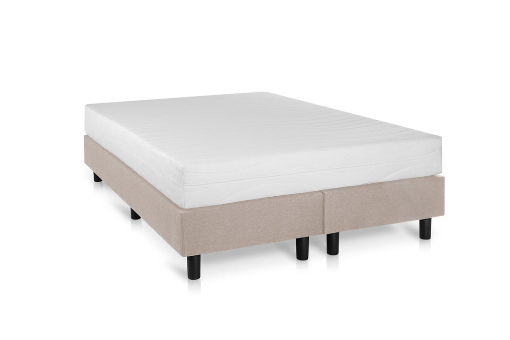 Boxspring Student Basic Beige - 180x210 cm - Pocket matras 7-zones - Bedworld B.V.