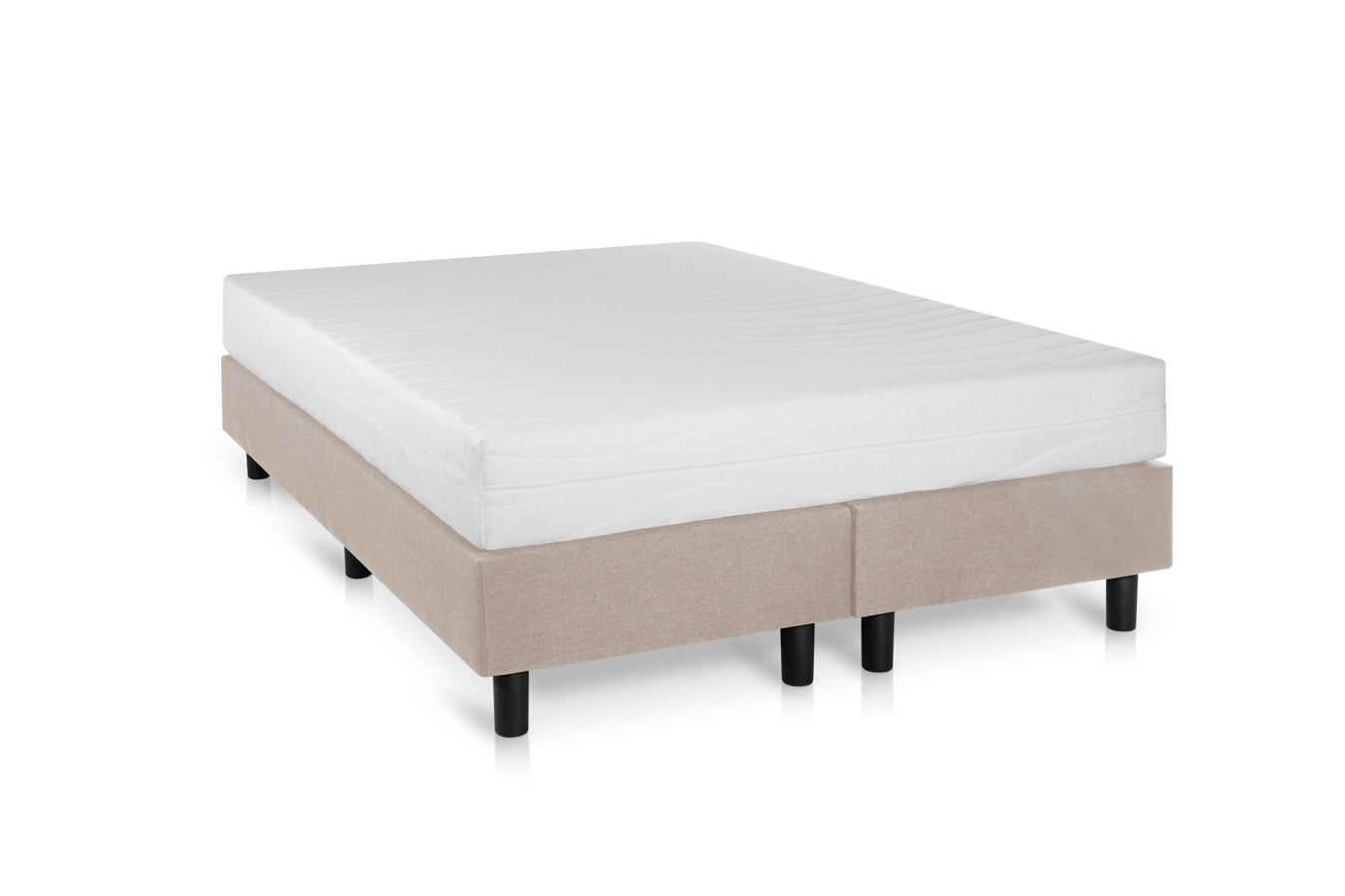 Boxspring Student Basic Beige - 180x210 cm - Pocket matras 7-zones - Bedworld B.V.