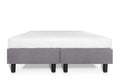 Boxspring Student Basic Lichtgrijs - Comfort Foam Matras - Bedworld B.V.
