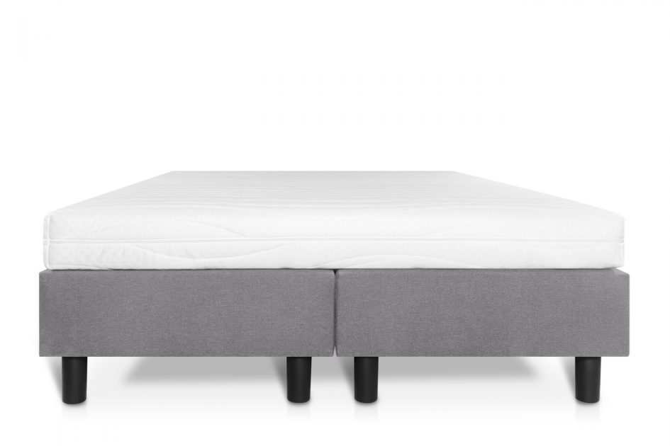 Boxspring Student Basic Lichtgrijs Comfort Foam - Matras - Bedworld B.V.
