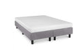 Boxspring Student Basic Lichtgrijs - 140x190 cm - Comfort Foam Matras - Bedworld B.V.
