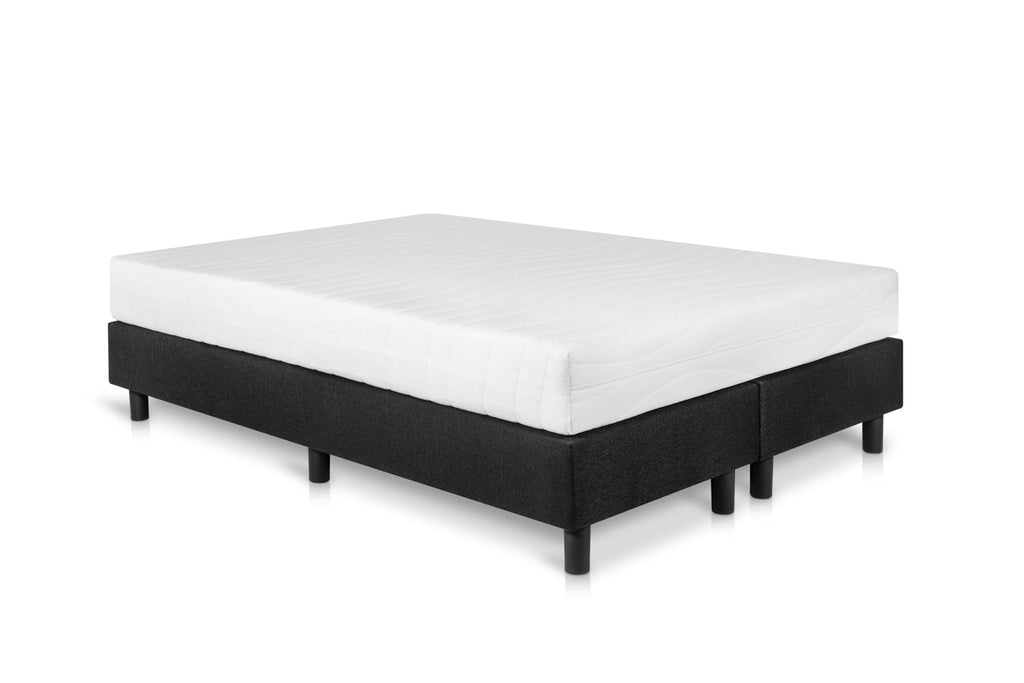 Boxspring Student Basic Zwart - 180x220 cm - Pocket matras 7-zones - Bedworld B.V.