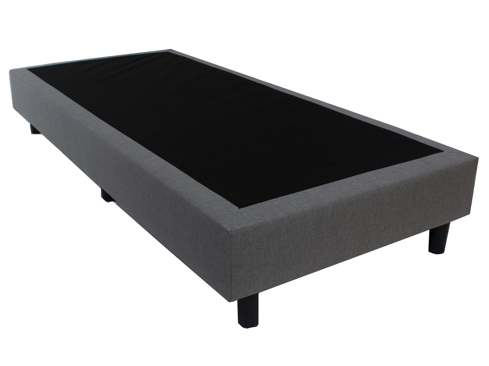 Budget Boxspring 90x200 cm - Grijs - Zonder Matras - Bedworld B.V.