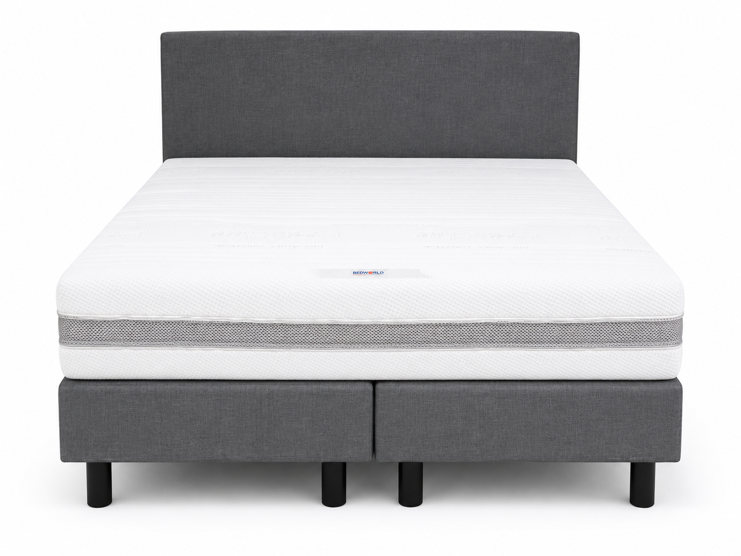 Budget Boxspring Grijs - Micropocketmatras HR55