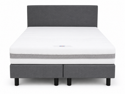 Budget Boxspring Grijs Micropocketmatras HR55 - Bedworld B.V.