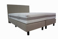 Hotel boxspring creme|beige inclusief micropocketmatras Traagschuim 140x200 cm - Bedworld B.V.