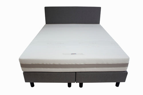 Hotel Boxspring Grijs - Micropocketmatras HR55 - Bedworld B.V.