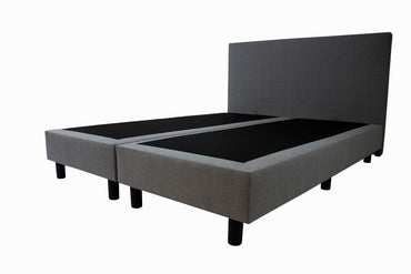 Budget Boxspring Grijs Pocketmatras HR45 - Bedworld B.V.