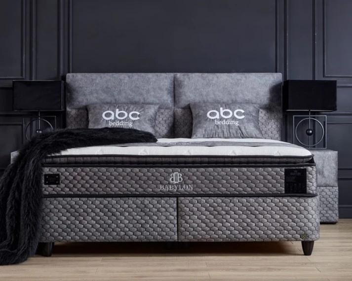 Opberg Boxspring Babylon – Grijs - Bedworld B.V.