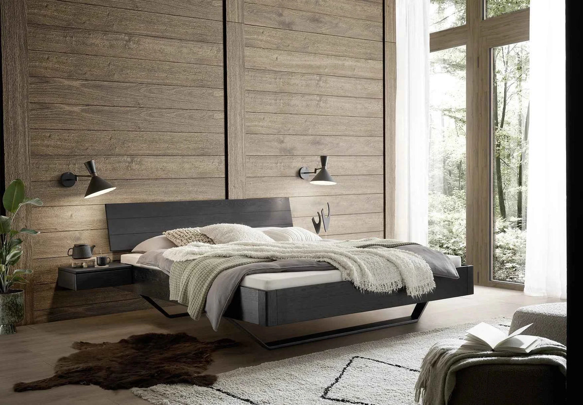 Raven Wood Black Houten Bed