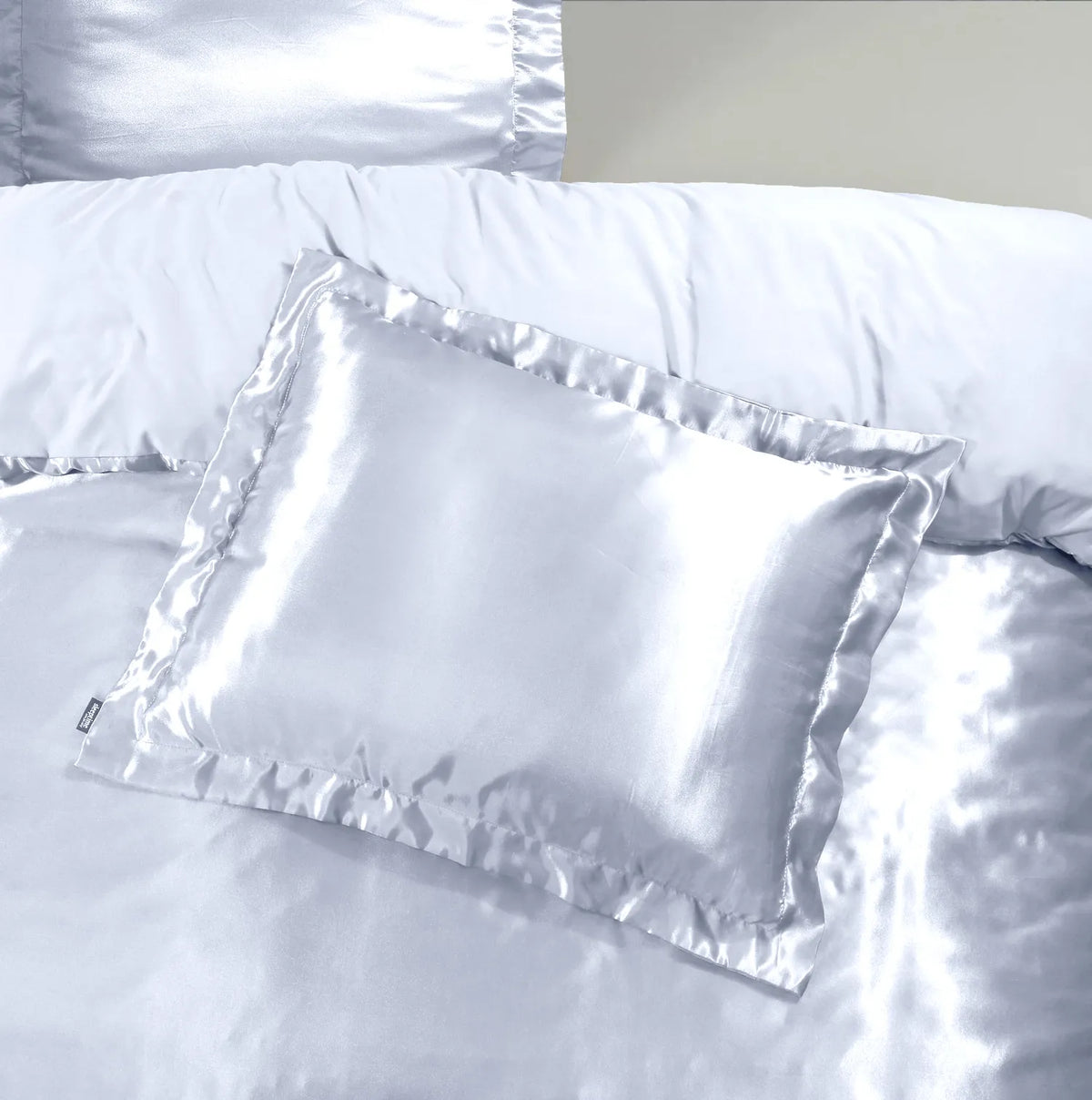 Glossy Wit Kussensloop 2pack - Bedworld B.V.