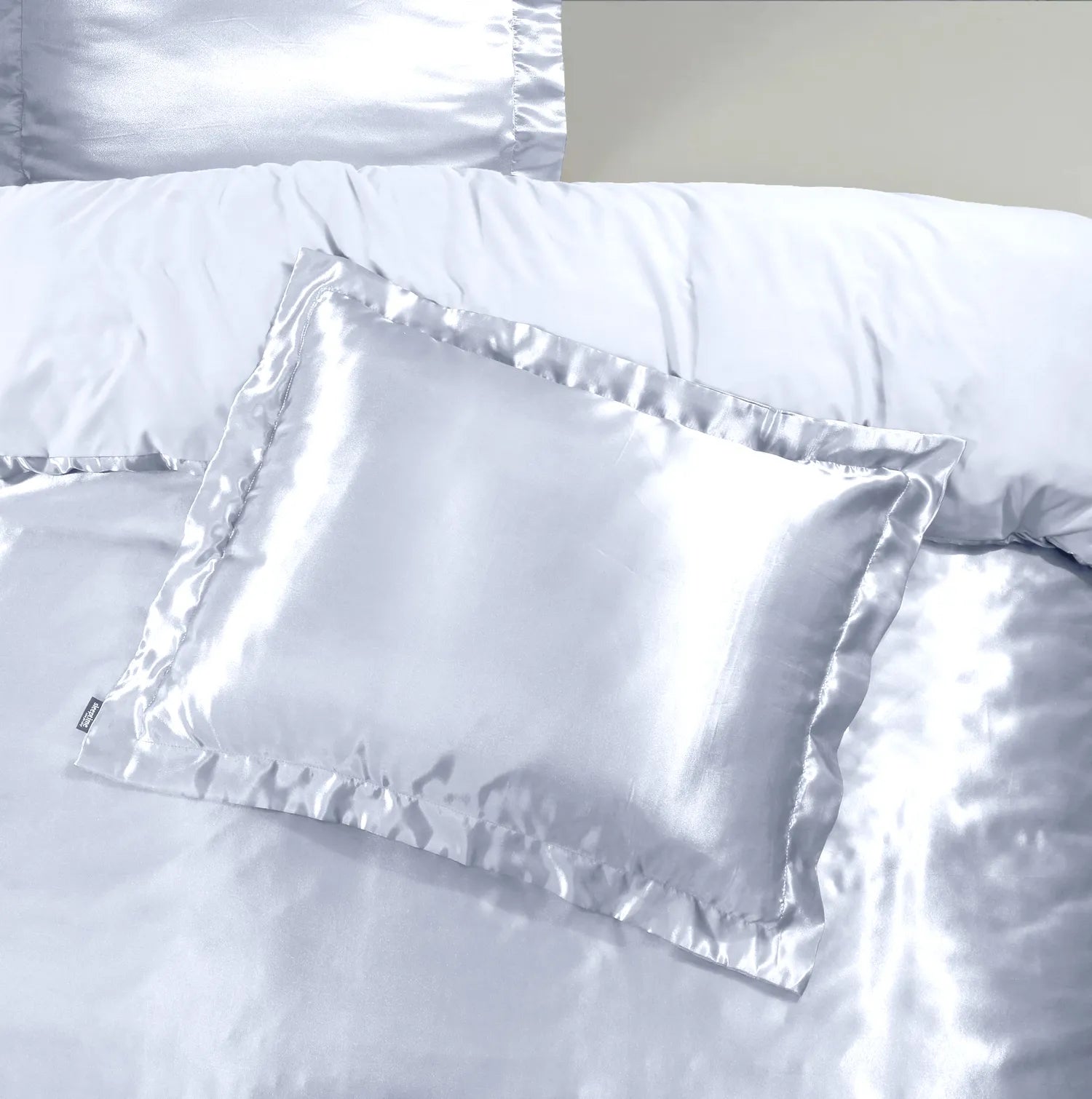 Glossy Wit Kussensloop 2pack - Bedworld B.V.