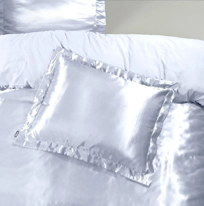 Glossy Wit Kussensloop 2pack - Bedworld B.V.
