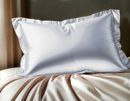 Glossy Wit Kussensloop 2pack - Bedworld B.V.