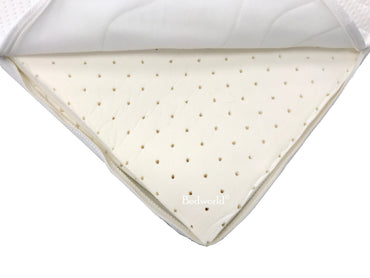 Splittopper Latex met 3D Bamboe Hoes - enkele Split - Bedworld B.V.