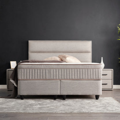 opberg boxspring grijs – Suna - Bedworld B.V.