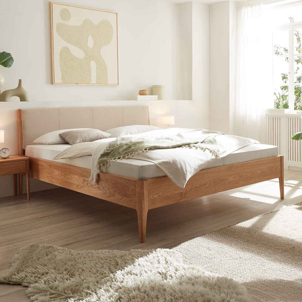 Woodstock Natura – Massief Wild Eiken Bed, Metaalvrij