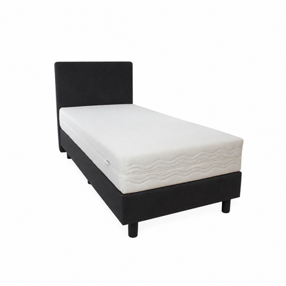 Budget Box Spring Single Bed – Anthracite Comfort Gold HR55