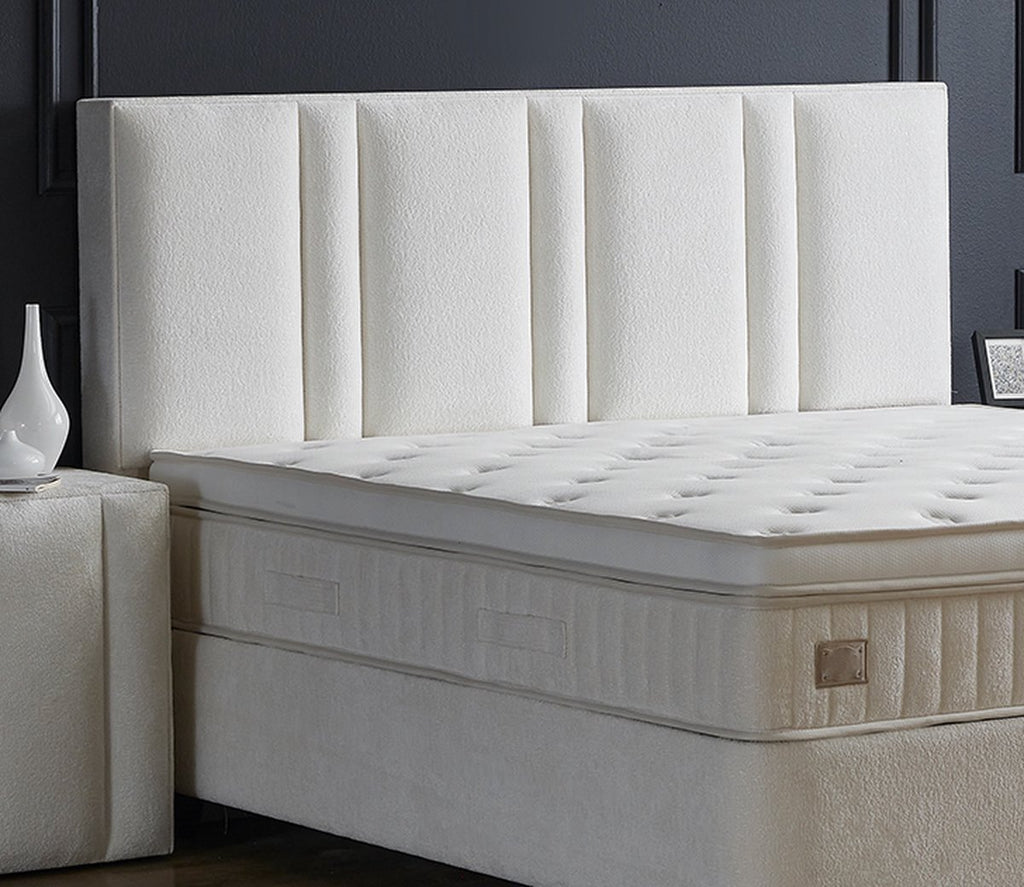Opberg Boxspring Aura Wit - Bedworld B.V.